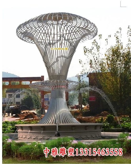 不銹鋼水池吐水天鵝噴泉景觀雕塑 吉林噴泉不銹鋼雕塑加工廠